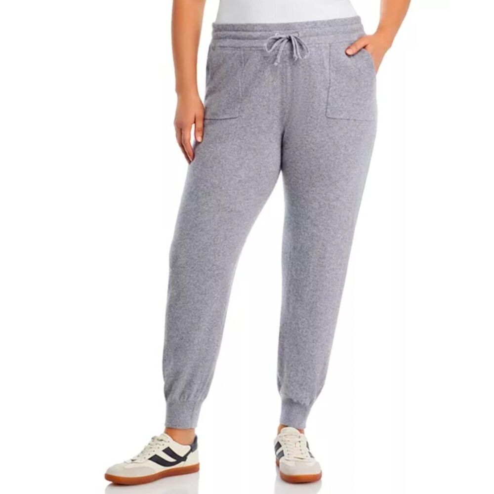 C by Bloomingdale's Medium Gray Cashmere Jogger Pants Size Large NWT